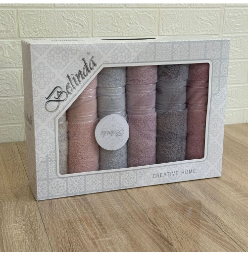 Coffret 6 Serviettes de Bain BELINDA  – Luxe & Confort