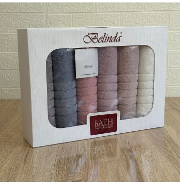 Coffret 6 Serviettes de Bain BELINDA  – Luxe & Confort
