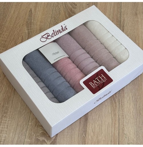 Coffret 6 Serviettes de Bain BELINDA  – Luxe & Confort