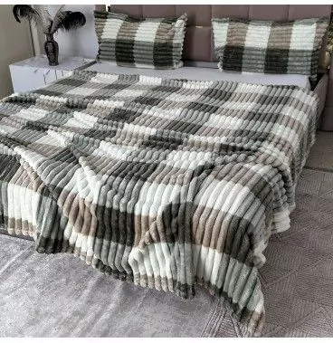 Ensemble Plaids en Polaire Luxueuse 3 Pièces :Nouvelle Collection