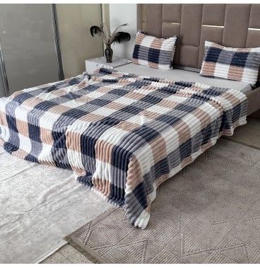 Ensemble Plaids en Polaire Luxueuse 3 Pièces :Nouvelle Collection