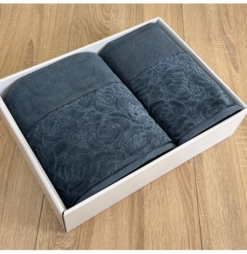 Coffret 2 draps de bain Nurpak – 100% coton haut de gamme