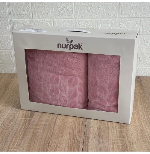 Coffret 2 draps de bain Nurpak – 100% coton haut de gamme