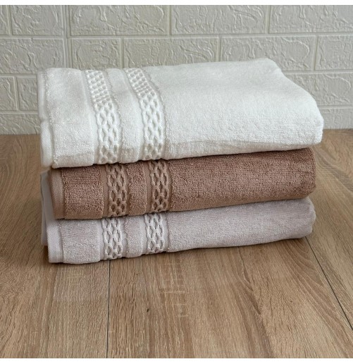 Ensemble de 3 draps de bain Sikel Havlu – Grand format 150x100 cm, qualité 5 étoiles