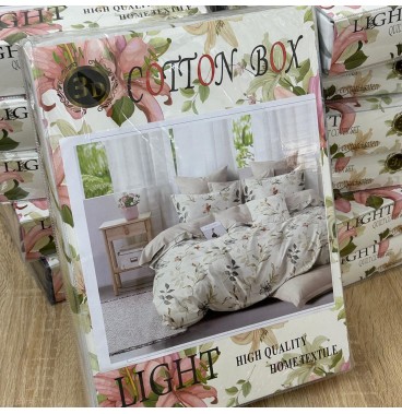Parure de lit 4 pièces en coton microfibre – Douceur et confort