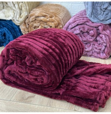 Plaid 2 places en polaire douce – Épais, chaud et grand format 220x240 cm  📝 D
