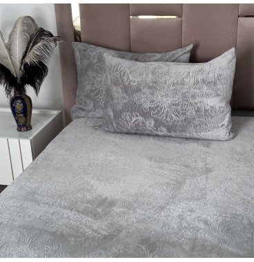 Housse de matelas en velours polaire gravé – Douce et élégante