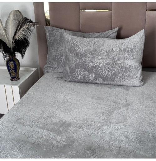 Housse de matelas en velours polaire gravé – Douce et élégante