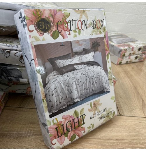 Parure de lit 4 pièces en coton microfibre – Douceur et confort