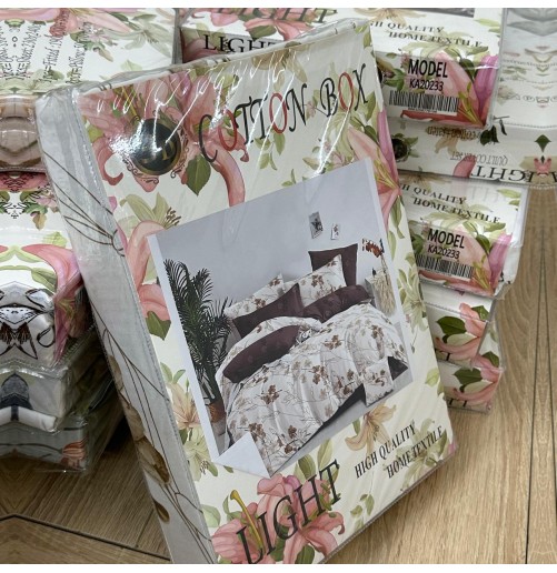 Parure de lit 4 pièces en coton microfibre – Douceur et confort