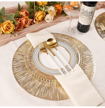 Set de 6 Sous plat  Dorés – Élégance et Praticité 🌿