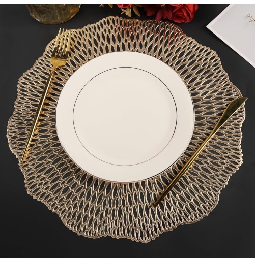 Set de 6 Sous plat  Dorés – Élégance et Praticité 🌿