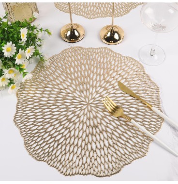 Set de 6 Sous plat  Dorés – Élégance et Praticité 🌿