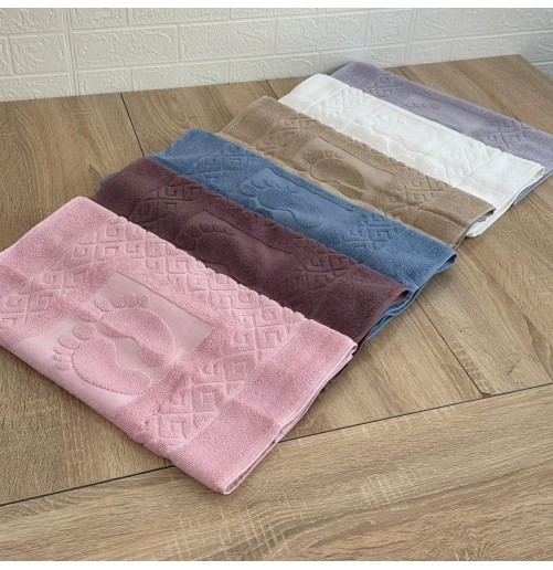 Tapis de pieds 100% coton épaisse 50*70 cm