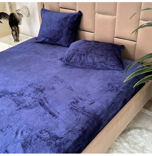 Housse de matelas en velours polaire gravé – Douce et élégante