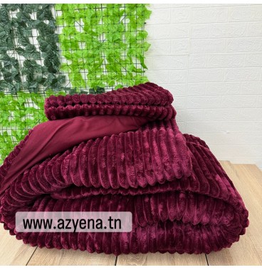 Ensemble Couette 3 Pièces Flanelle & Polycoton – Douceur et Chaleur 210x220 cm