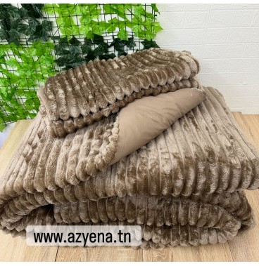 Ensemble Couette 3 Pièces Flanelle & Polycoton – Douceur et Chaleur 210x220 cm