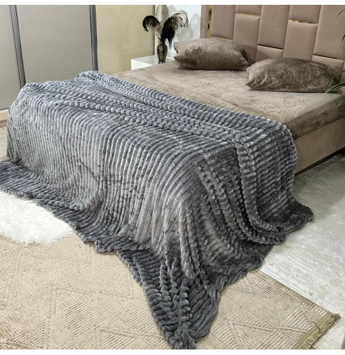 Plaid 2 places en polaire douce – Épais, chaud et grand format 220x240 cm 📝 D