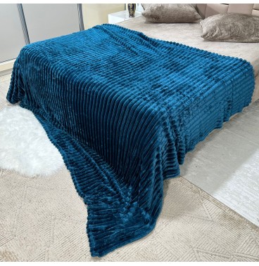 Plaid 2 places en polaire douce – Épais, chaud et grand format 220x240 cm  📝 D