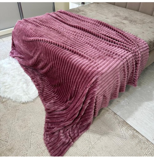 Plaid 2 places en polaire douce – Épais, chaud et grand format 220x240 cm 📝 D