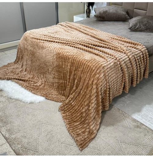 Plaid 2 places en polaire douce – Épais, chaud et grand format 220x240 cm 📝 D