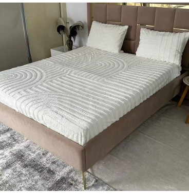 Ensemble Housse de Matelas Premium signé Azyena En Forrure de Lapin