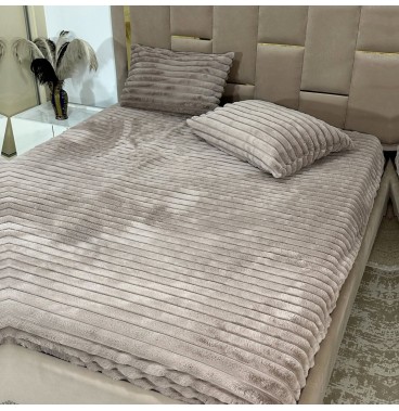 Ensemble Housse de Matelas Premium signé Azyena En Forrure de Lapin