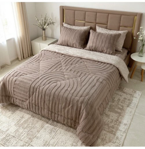 Couette Luxe en Fourrure de Lapin – 5 Pièces – Fabrication Azyena