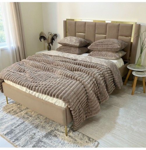 Couette Luxe en Fourrure de Lapin – 5 Pièces – Fabrication Azyena