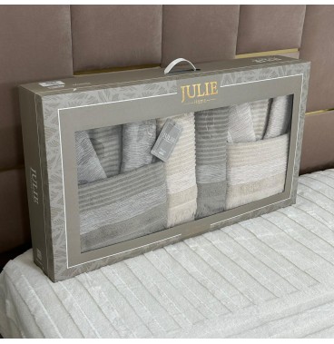 Coffret Bain "Elle & Lui" – 6 Pièces - 100% Coton