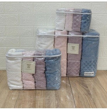 Pack Luxe Serviettes Belinda Bamboo – Offre 12 Pièces Ultra Douces et Super Absorbantes
