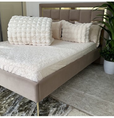 Couette Luxe en Fourrure de Lapin – 5 Pièces – Fabrication Azyena