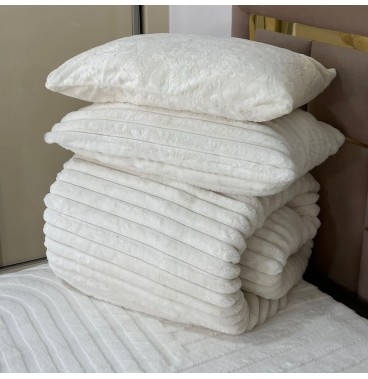 Couette Luxe en Fourrure de Lapin – 5 Pièces – Fabrication Azyena