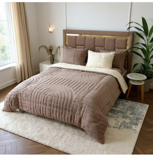 Couette Luxe en Fourrure de Lapin – 5 Pièces – Fabrication Azyena