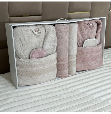 Coffret de Bain Luxe 8 Pièces en Bambou – Douceure