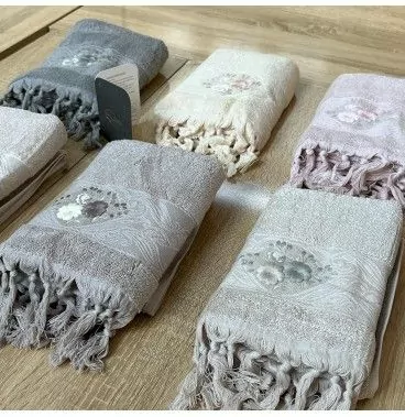 Pack 6 Serviettes de Bain Haut Gamme de bambou 50*90 cm - Pupilla Collection