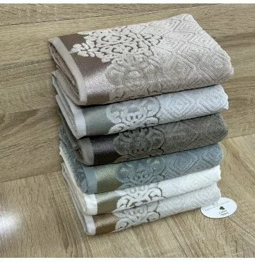 Pack 6 Serviettes de Bain Haut Gamme 50*90 cm Coton Pupilla Originale