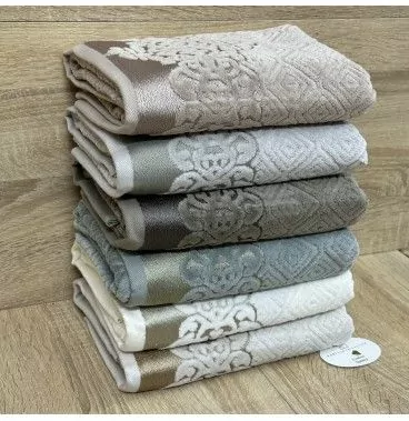 Pack 6 Serviettes de Bain Haut Gamme 50*90 cm Coton Pupilla Originale