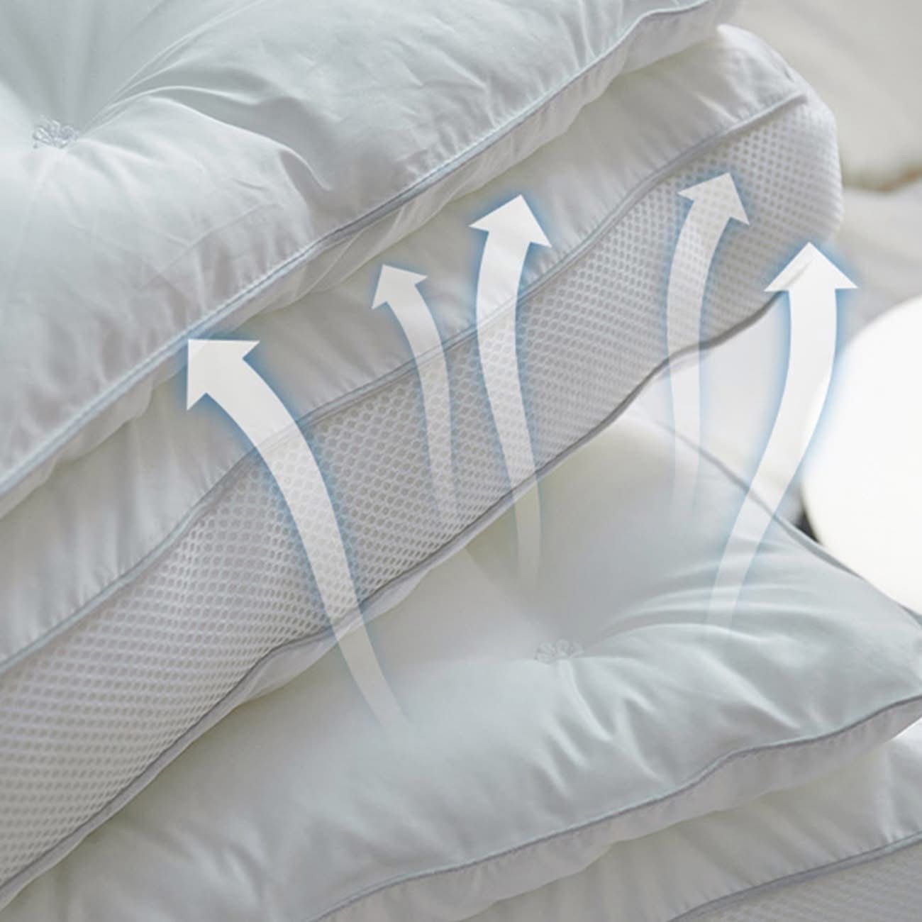 1 Oreiller Orthopédique en Microfibre Siliconée 50*70 cm