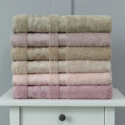Pack 6 Serviettes de Bain Haut Gamme 50*90 cm de qualité bambou