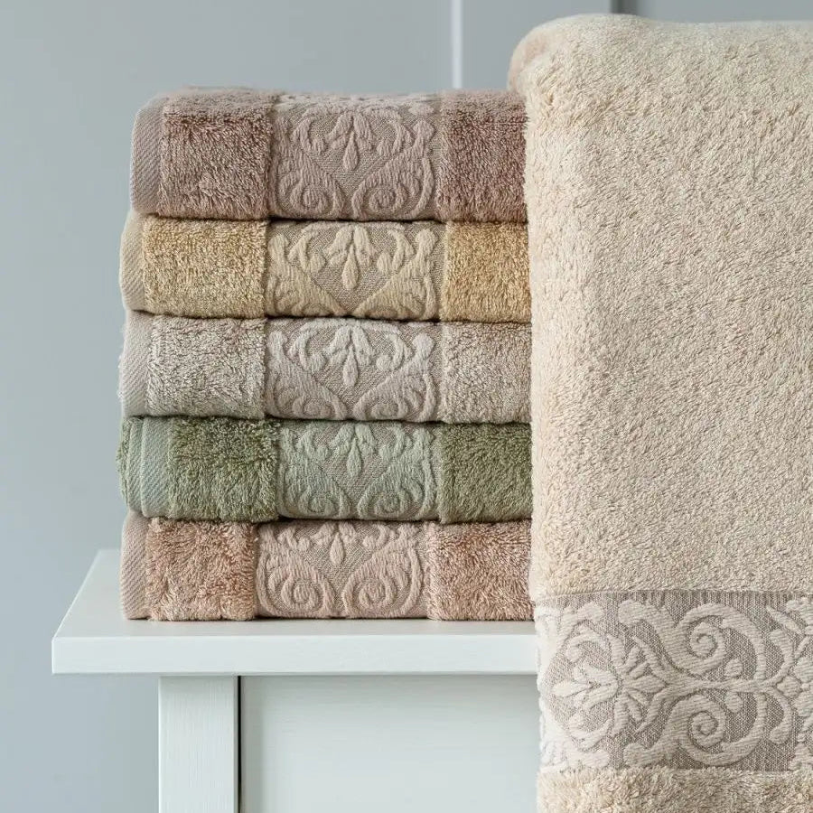 Pack 6 Serviettes de Bain Haut Gamme 50*90 cm de qualité bambou