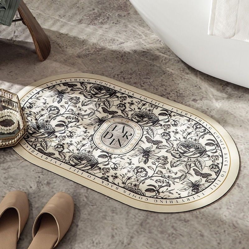 Ensemble 2 Tapis Salle Design Moderne Antidérapante , Absorbante