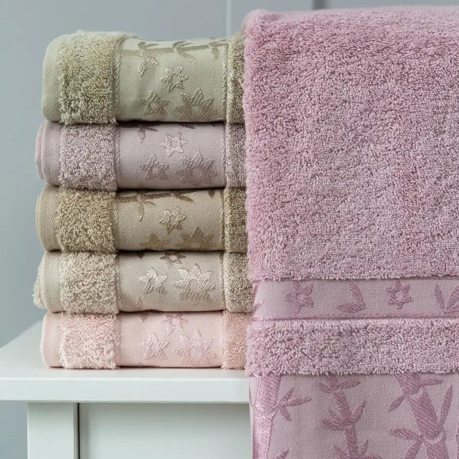 Pack 6 Serviettes de Bain Haut Gamme 50*90 cm de qualité bambou
