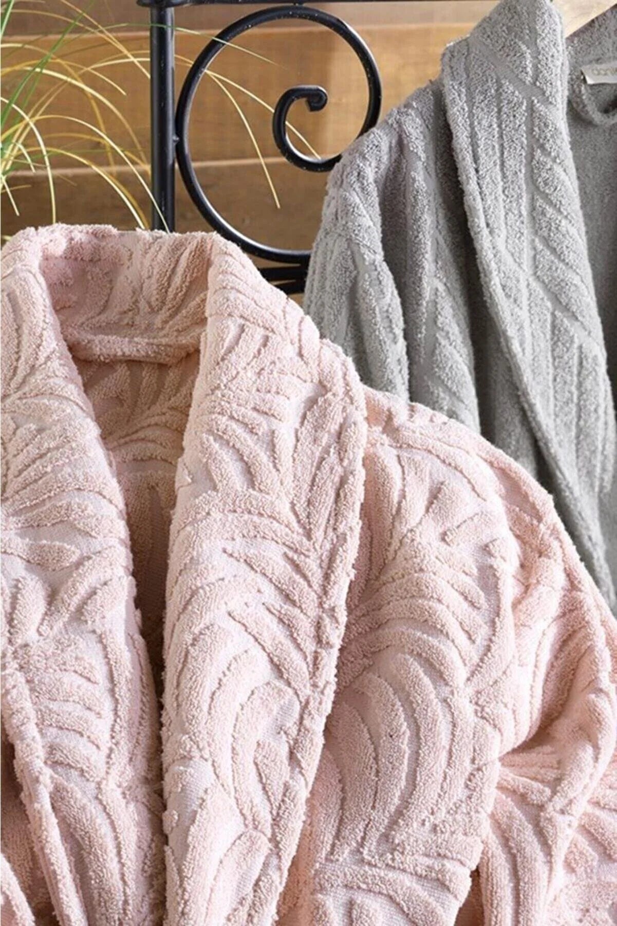 Ensemble Magnifique de Peignoirs Janset - 6 Pièces en Coton Turc de Qualité Supérieure