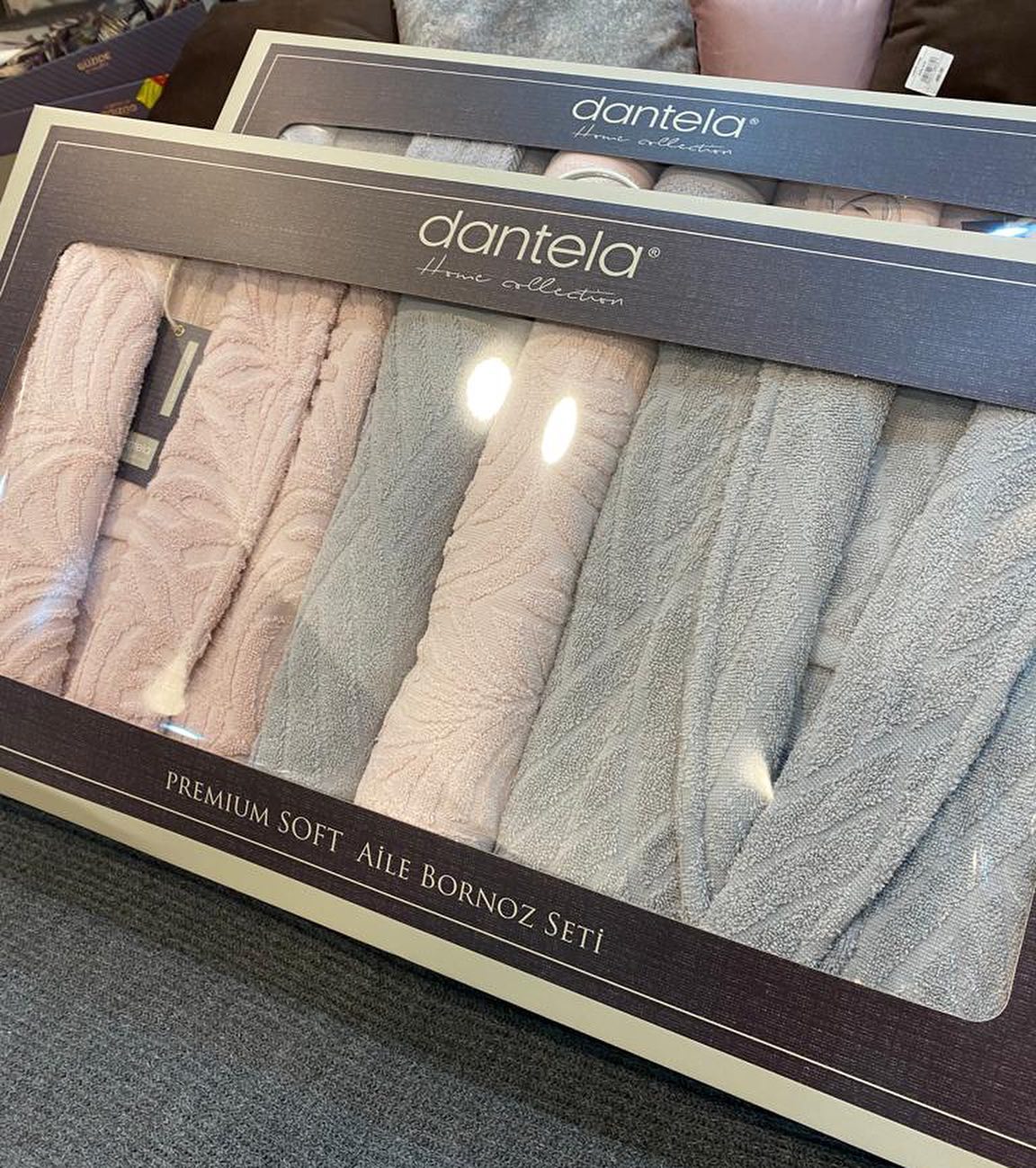 Ensemble Magnifique de Peignoirs Janset - 6 Pièces en Coton Turc de Qualité Supérieure