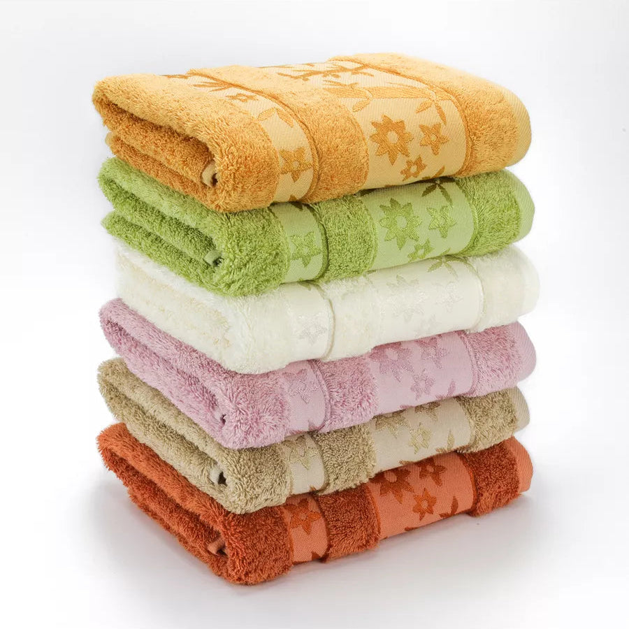 Pack 6 Serviettes de Bain Haut Gamme 50*90 cm de qualité bambou