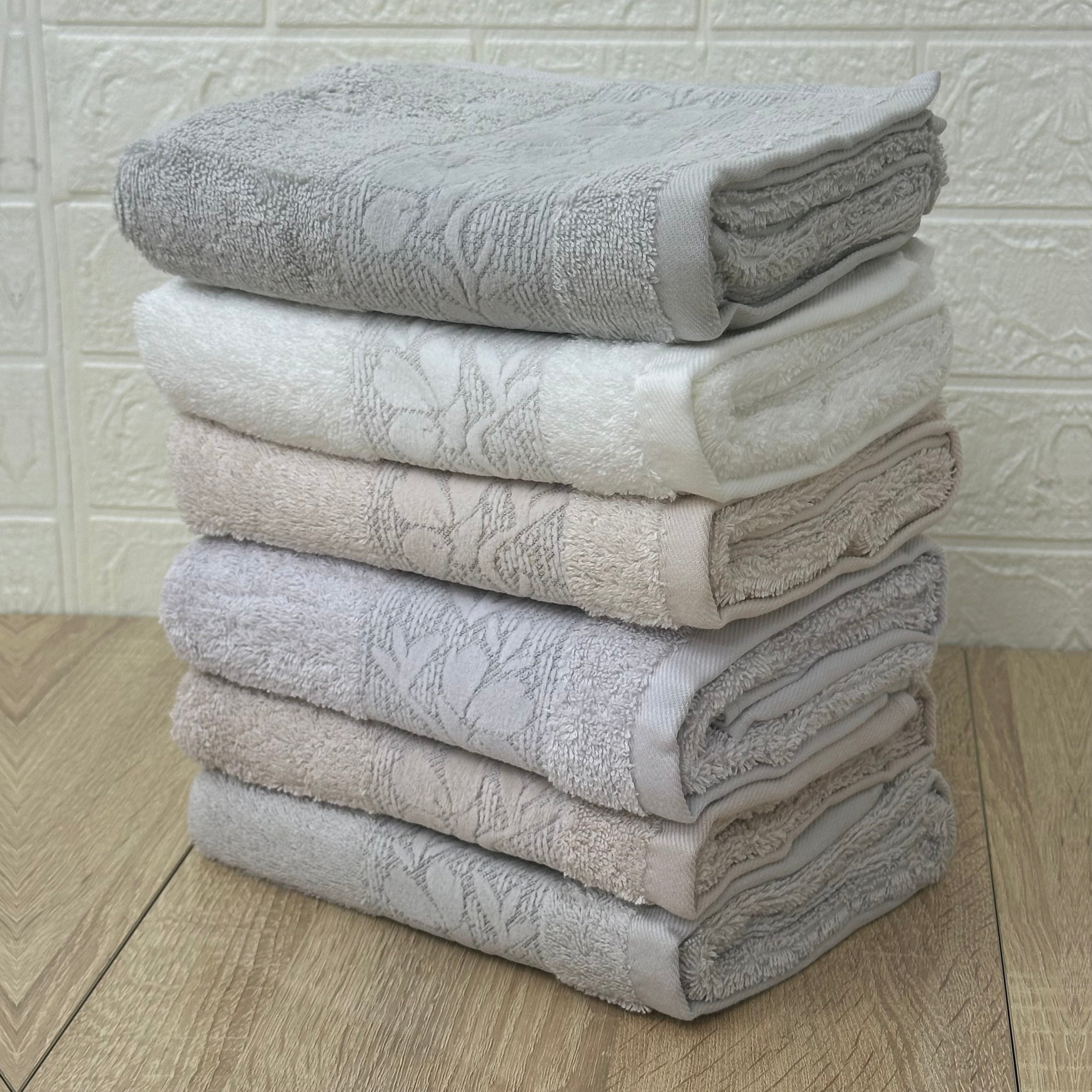 Lot de 6 Serviettes Visage 100% Coton – Collection Pupilla