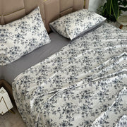 Parure de Lit 4 pièces en 100% Satin de coton