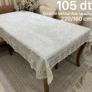 Nappe de Table en Velour Lux  220*160 cm