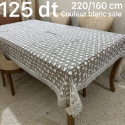 Nappe de Table Brodé en Tulle